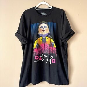 SQUID GAMES | Black Graphic Tee Sz 2X
